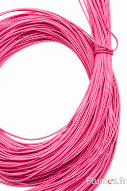 Leren veter - dikte 2 mm - oudroze
